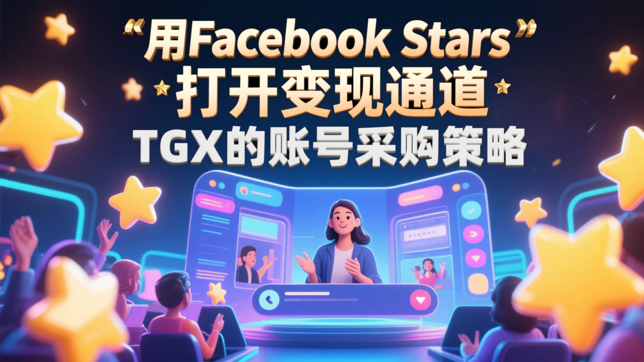 用 Facebook Stars 打开变现通道｜TGX账号采购策略与高权重账号解决方案