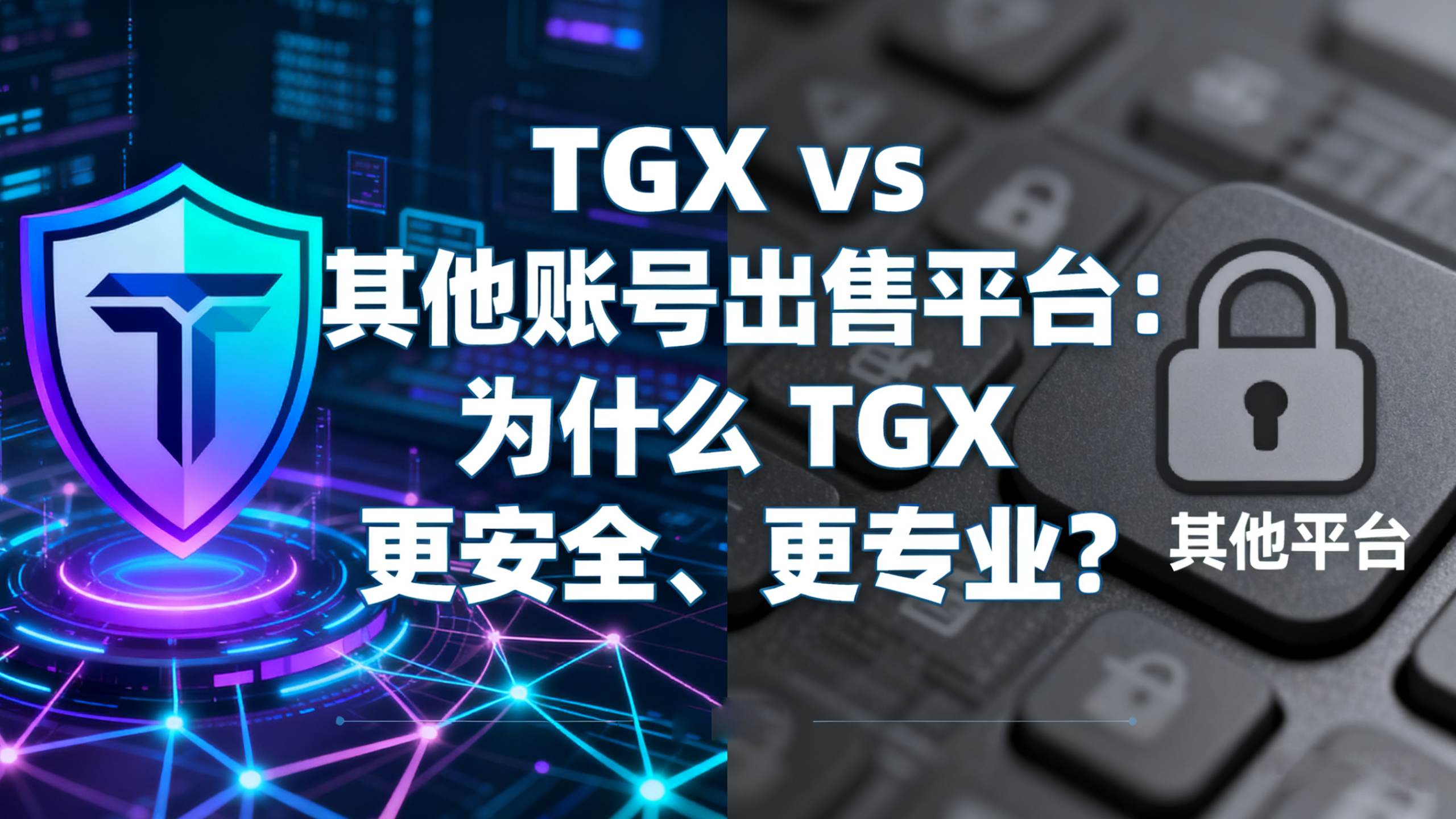 TGX vs 其他账号出售平台：为什么 TGX 更安全、更专业？