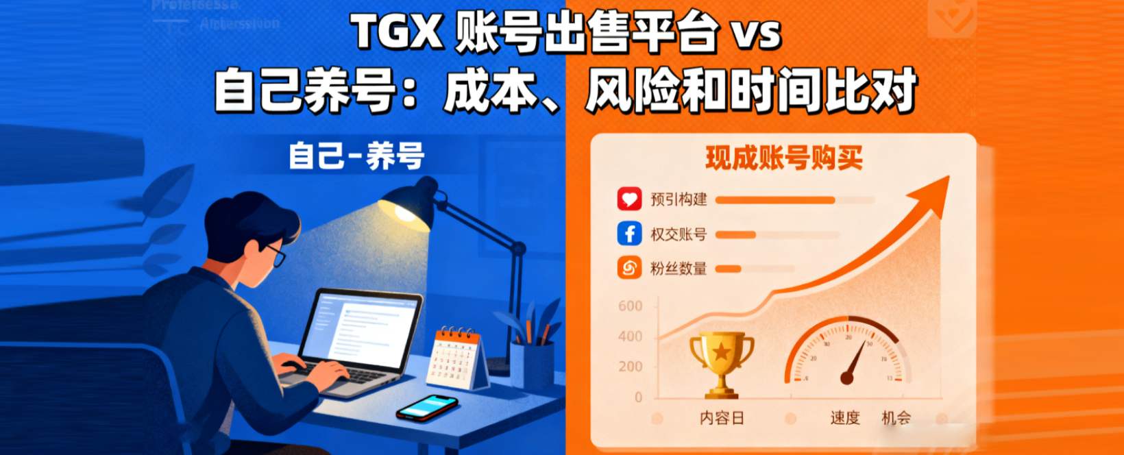 TGX 账号出售平台 vs 自己养号：成本、风险和时间比对
