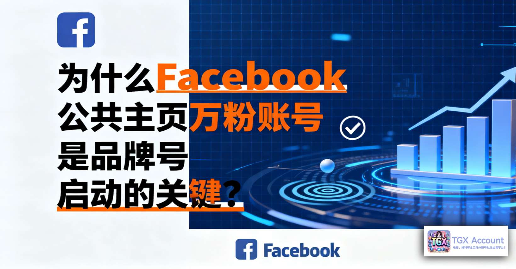 Facebook公共主页如何快速涨粉？——TGX，低价购买Facebook公共主页万粉账号，轻松实现快速涨粉！