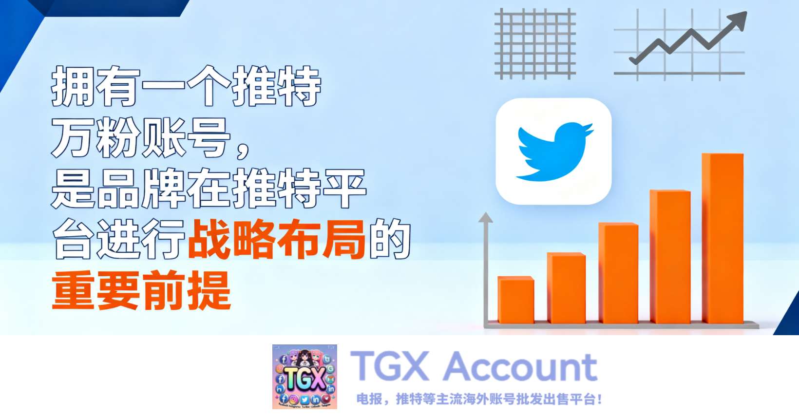 如何购买推特万粉账号？——TGX 平台，提供超低价抢购与便捷快捷的批发服务，助力账号实现快速增粉！