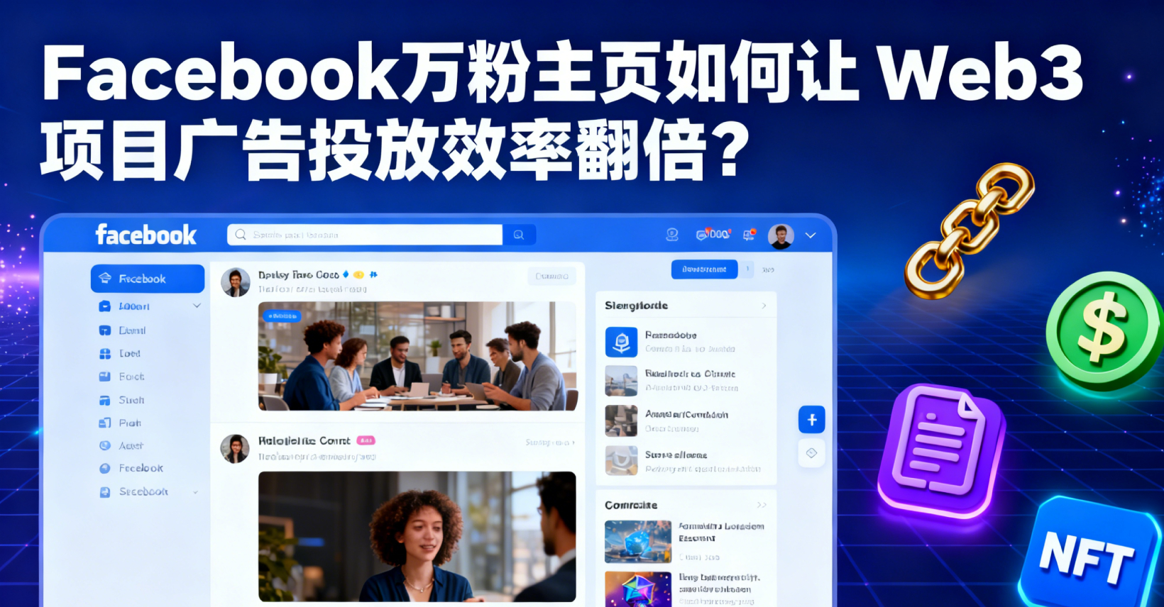 如何让 Web3 项目广告投放效率翻倍？Facebook万粉主页的“高相关性得分”是秘密！