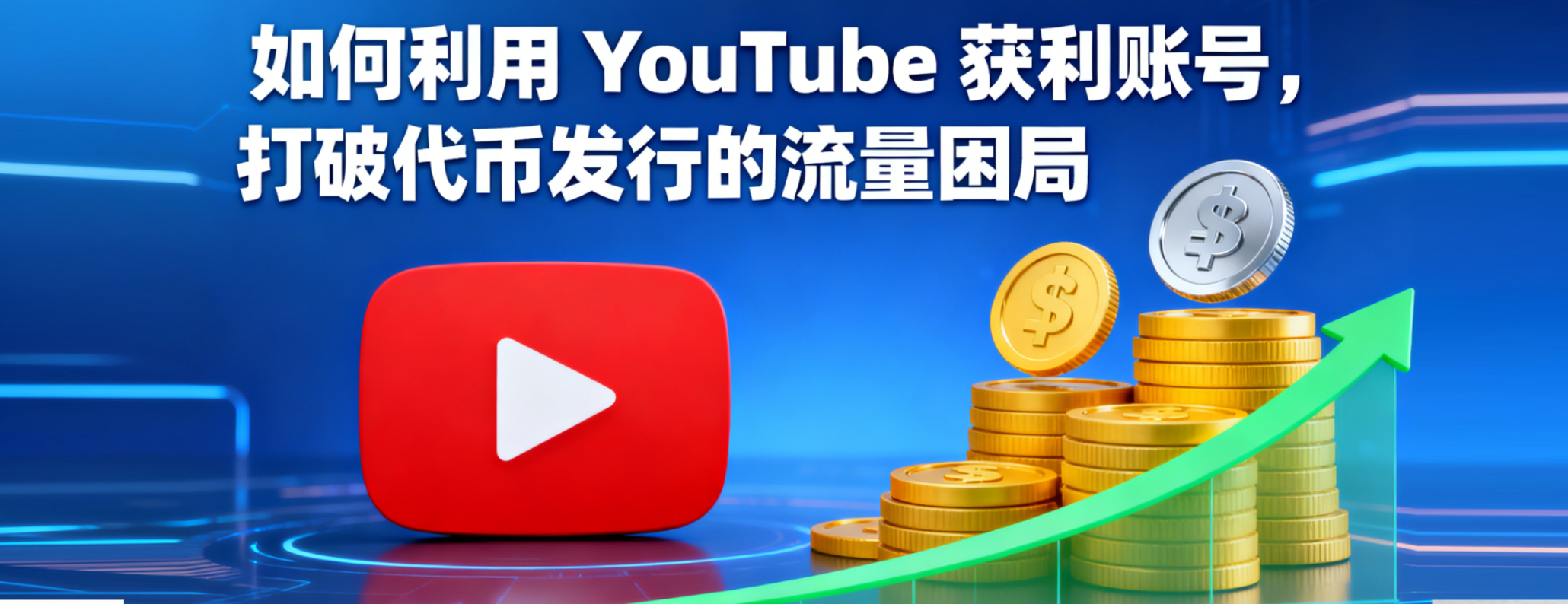 区块链项目方必读：如何利用 YouTube 获利账号，打破代币发行（IDO/ICO）的流量困局？